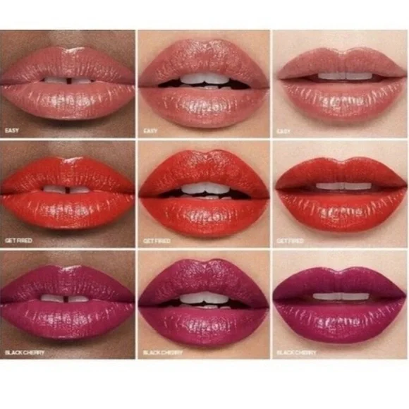 SMASHBOX BE LEGENDARY LIPSTICK TRIO: Easy, Get Fired, Black Cherry NWT - Picture 3 of 8